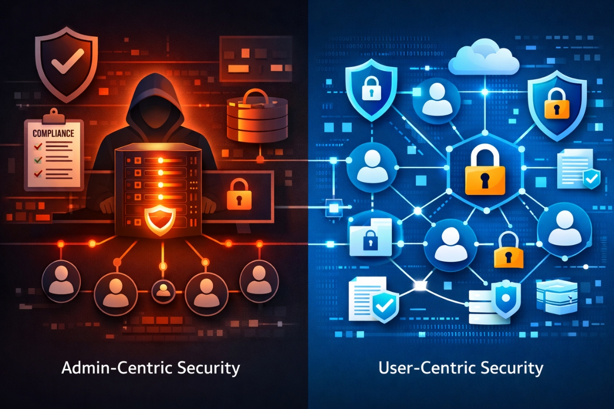 User-Centric vs Admin-Centric Cyber Security and CMMC 2.0 Compliance